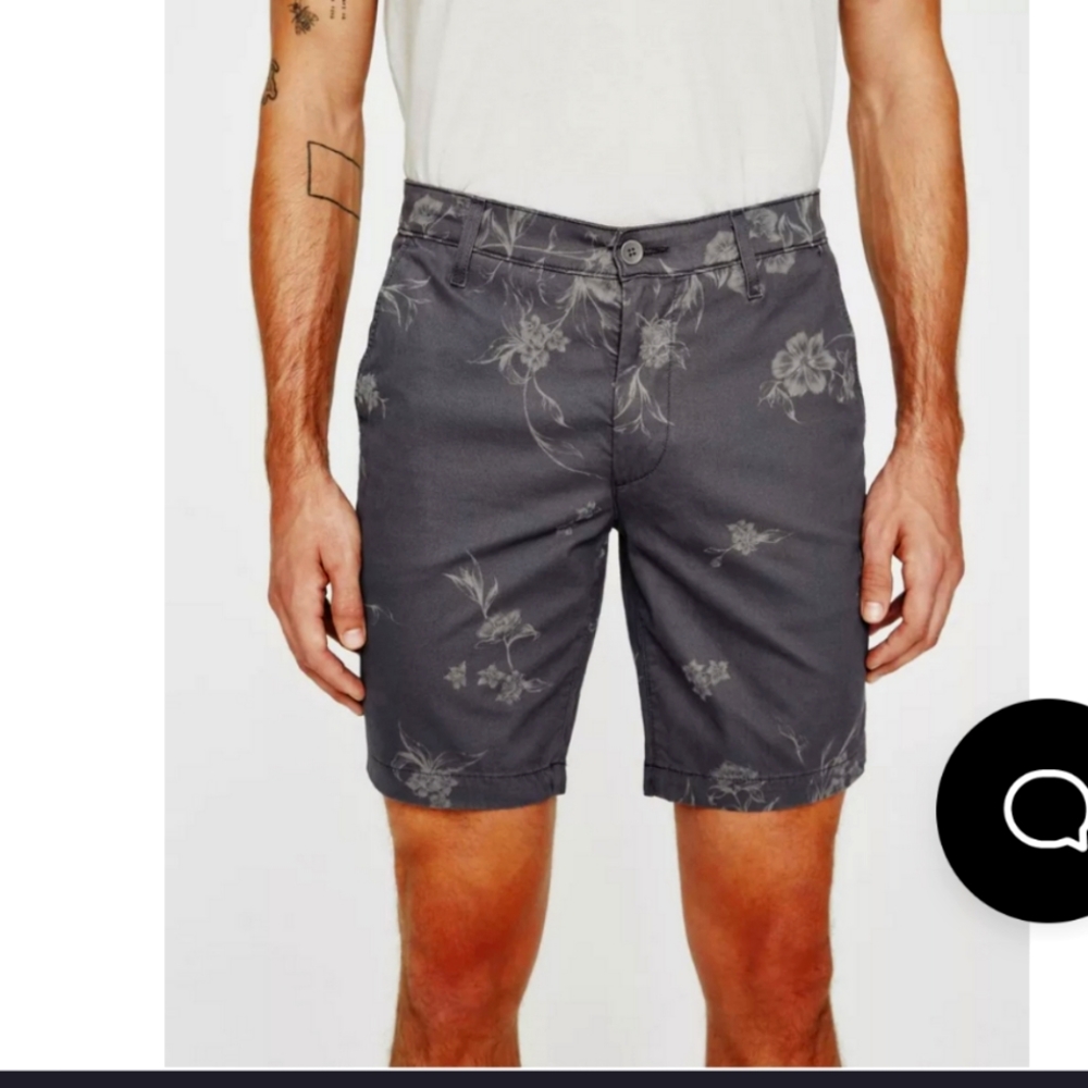 AG Adriano Goldschmied Wanderer Botanical Flower in Folkstone Grey